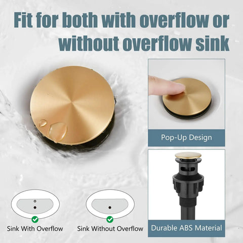 8 Inch Widespread Bathroom Sink Faucet With 3 Hole Deck Mount Vanity Mixer Tap Pop Up Drain Antique Brass Double Lever Handle All Metal Brass Construction Rustproof And Easy To Install brass pop-up drain with overflow