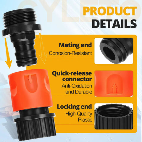 2 Pack Quick Connect Flush Kit For Kawasaki 4 Stroke Jet Skis And SeaDoo PWC Engine Flush Adapter Compatible With Honda Yamaha Outboards Water Hose Cleaning Kit