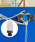 Plastic Pneumatic Air Mufflers G One Eighth Inch, Two Pack Exhaust Silence Fittings for Compressors shown installed