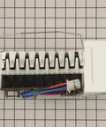 Genuine OEM Ice Maker Assembly Replacement For Refrigerators Ready To Install showing ice mold and wires
