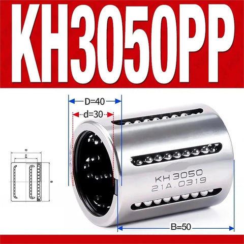 P5 KIF Stamped Linear Bearing KH PP Series For Smooth Motion And Pro Grade High Precision Linear Guidance For CNC Machines And Automation, Low Friction Durable Material, Quick Easy Installation, Reduced Wear, Long Lasting Performance, KH3050PP bearing