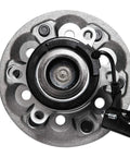 Front Wheel Bearing And Hub Assembly Set For 2004-2008 Chevrolet Colorado And GMC Canyon RWD With Z71 Suspension, 6-Stud Hub With ABS, Beefed-Up OEM Replacement To Restore Smooth, Safe Ride And Easy Install - top view.