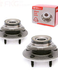 Front Wheel Bearing Hub Assembly For 2000 2001 Dodge Ram 1500 4WD Front Left Or Right 5 Lug No ABS Replacement Set Of 2 Durable OE