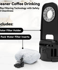 Water Filter Replacement And Housing For Ninja ES701 ES601 Espresso Machines Easy Install Kit with holder and filter insert