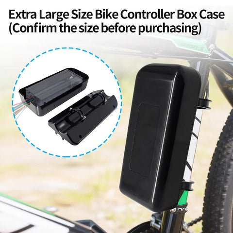 Electric Bike Controller Box Case Extra Large Size Protective Case For Bicycle Black Durable Shield Easy Mount Keeps Controllers Safe On Rides Weatherproof Construction Great For Tough Weather Riding And Easy Access With Quick Release Design