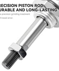 Close-up of precision piston rod from Built Tough Pneumatic Air Cylinder 20mm Bore 125mm Stroke Double Acting With 8mm Fittings Port Size PT 1 8 Aluminum Body Industrial Grade Linear Actuator MAL20x125 145 Psi Max 23 To 158 F Working Temp