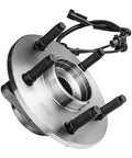 Front Wheel Bearing Hubs For 2006-2009 Dodge Ram 1500 With 4 Wheel ABS, 5 Lug, front view of hub assembly kit