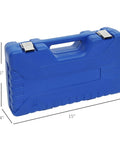 Blue carrying case for Heavy Duty Torque Multiplier Wrench Set With Carrying Case Go To Lug Nut Remover Kit.