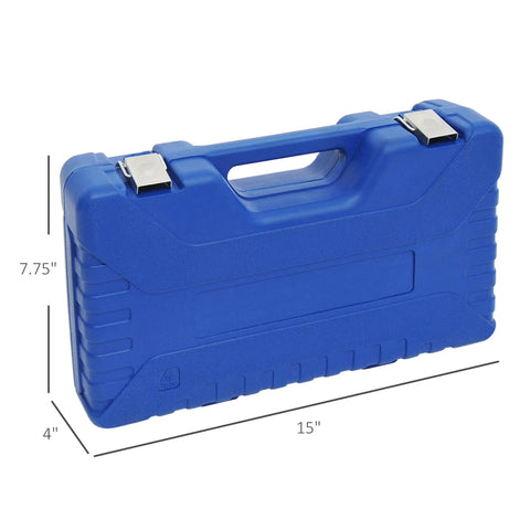 Blue carrying case for Heavy Duty Torque Multiplier Wrench Set With Carrying Case Go To Lug Nut Remover Kit.