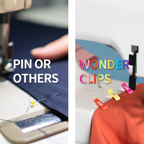 Super Handy Pack Of 100 Clear Plastic Sewing Clips That Make A Great Alternative To Quilting Pins And Keep Your Fabric Safe From Needle Damage While Being Totally Reusable And Easy To Spot If You Drop Them