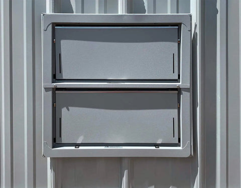 Get Smart Vent Flood Vents Model 1540-521 For Your Foundation, bi-directional stack, ICC ES certified, installed on a wall.