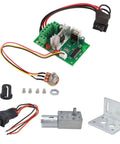 12V DC Worm Gear Motor With CW CCW Rotation, Workhorse Build, Heavy Duty Zinc Alloy Shell, Stainless Steel Shaft, High Temperature And Abrasion Resistant Gearbox Drive For DIY Projects, Robotics, Small Machinery, And Gearbox Applications with controller board