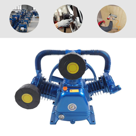 10Hp Portable Air Compressor Pump Head 7.5kw High Efficiency Motor Replaces Oil Free Piston Compressor For Industrial Textile And Chemical Use 175Psi Output Reliable Performance