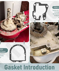 Close-up of kitchen stand mixer with 4 oz food-grade grease for stand mixers universal fit and gaskets shown in detail.
