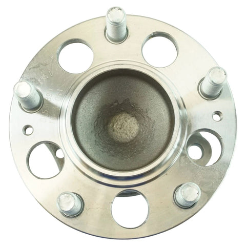 Top view of Beefed Up Rear Left Or Right Wheel Bearing And Hub Assembly For Hyundai Elantra 2011 2016, 5 studs, metal construction