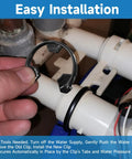 Installing clip from Water Softener Clip Kit For GE Kenmore Whirlpool Morton Systems, showing 3/4 inch valve and o-ring.