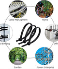 Heavy Duty 20 Inch Black Zip Ties Outdoor Wire Ties 160Lb Tie Wraps Extra Long Cable Ties 60 Pack Tough As Nails Weather Resistant PA66 Nylon Industrial Grade For Landscaping Electrical And Auto Projects