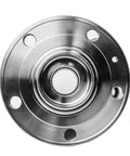 Audi Front Wheel Hub And Bearing Assembly Pair With 5 Lug And ABS Fits Audi A3 Q3 TT Quattro VW CC Passat Tiguan Beetle GTI Golf R Jetta Rabbit Rectangular 4 Hole Flange Left And Right ISO TS 16949 Maintenance Free Easy Install, top view