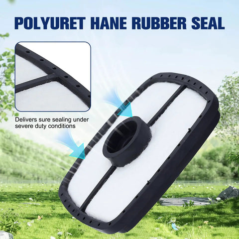 Echo SRM 225 Air Filter Replacement Fits Echo PAS 225 PB 250 PB 250LN GT 225 SRM 230 with polyureth ane rubber seal