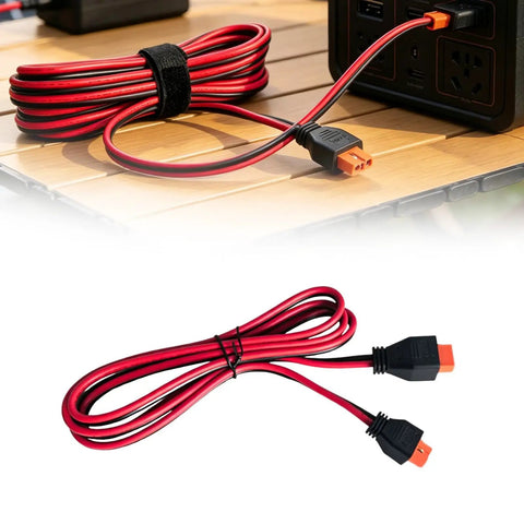 Top Shelf XT60i Extension Cable Male To Female 12 Awg 16 Foot Power Wire With Reinforced Connectors for connecting solar gear.