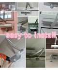 0-180 Degree Automatic Door Opener For Hands Free Access, No Fuss Spring Self-Closing Design With Locking Position, Easy Install