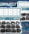 Internal Circlip Retaining Ring Kit 900Pcs To 1845Pcs Carbon Steel 6-25mm C Washer Locking Clip Set in compartment box