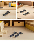 Two Pack Stainless Steel Rubber T Handle Draw Latch For Tool Box Cabinet Hardware Heavy Duty Door Catch on workshop table