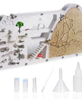 Large Viewing Ant Farm For Live Ants And Sand Habitat with tools, double-sided observation kit for kids and adults.