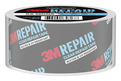 Transparent Repair Tape For Discreet, Long Lasting Fixes Indoors Or Outdoors, 1.88 Inch By 20 Yard Roll, Water And UV Resistant