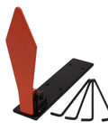Orange Pop Up Diamond Target For Range Practice With Heavy Duty Spring Back Seven And A Half Inch By Two And Three Quarters Inch Steel Welded Frame