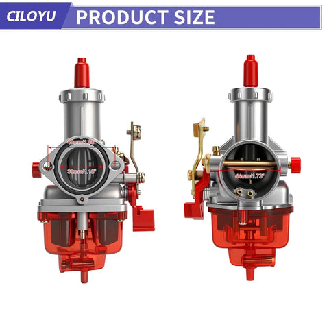 PZ30 30mm Carburetor Upgrade Kit For Predator 420cc 301cc And GX Series Engines dual view product size