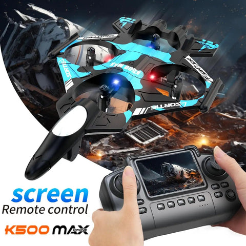 Kid Friendly RC Plane With Built In Controller Screen No Phone Needed Fighter Jet Drone Auto Hover For Easy Flying