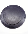 Pro Grade Seven Piece Router Table Insert Ring Set Compatible With Rout R Lift FX Plates, black insert ring, smooth surface for accurate cutting.