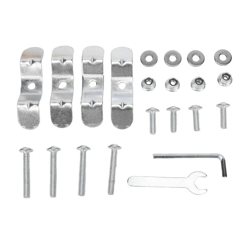 Rugged Carbon Steel Motorcycle Trunk Base Plate Rack Mount For 45L Storage Box installation hardware set