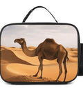 Insulated Lunch Bag For Men And Women Large Capacity Desert Sand Camel Cooler Tote with camel design
