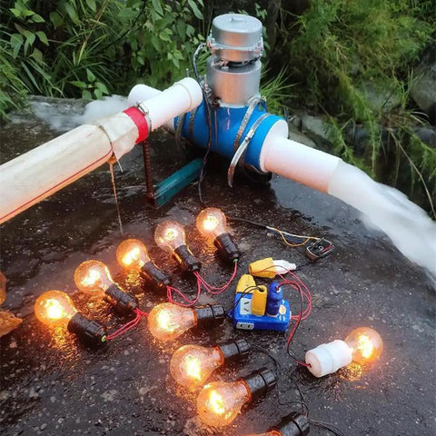 1000W Micro Hydro Generator For Outdoor Use Hydroelectric Water Turbine With 220V Output Portable Water Powered Generator For Camping