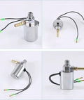 Heavy Duty 12V 24V Air Horn Solenoid Valve With Chrome Plated Metal Housing 1/4 Inch NPT 150 PSI Output For Trucks And Train Horn Systems