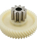 Close-up of 9T 47T Helical Gear Set for paper shredders with double layer design made of metal and plastic for smooth operation.