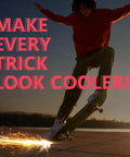 Skateboard spark plate for bold tricks and daring rides black elevate your ride with a sick spark show easy mount on any deck safe installation for street and park sessions creating sparks on asphalt