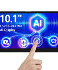 Dope 10.1 Inch ESP32 P4 Touchscreen Display With AI Speech 1024x600 IPS HMI Dual Core Up To 400MHz 2.4GHz WiFi 6 And Bluetooth 5.3 Arduino ESP IDF Ready No Camera Compact IoT Dev Panel For Smart Projects, front view with finger touch