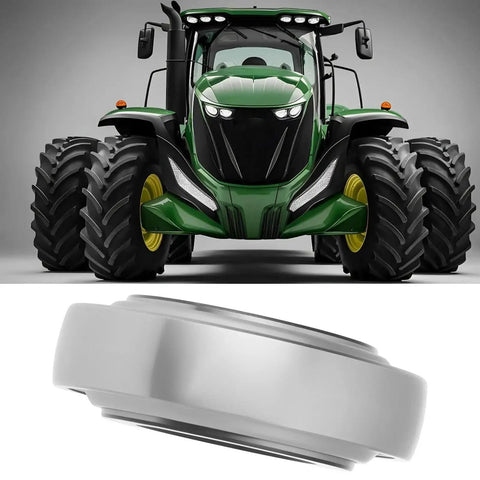 Tough As Nails Rock Solid Hex Bearing 210RRB6 One Inch Half X Ninety Millimeter Heavy Duty Replacement For John Deere Farm Tractors close-up with tractor.