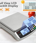 Massive 88Lb 40Kg Digital Kitchen Scale With 0.05Oz 1G Precision Price Computing Stainless Steel 304 Large LCD Display