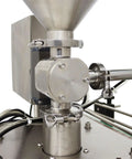 Automatic Servo Filling Machine For Pastes And Liquids Features Plug N Play Setup And No Sweat Operation Delivers Rock Solid Precision For Honey Jam Peanut Butter Sauces 100 To 1000 Ml Range close-up of stainless steel filling mechanism.