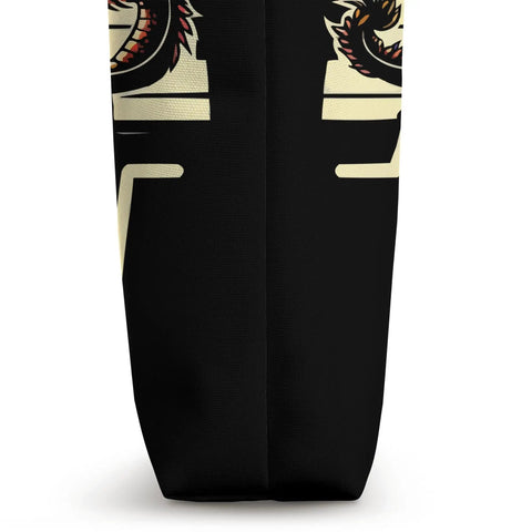 Side view of Dragon Boat Paddler Tote Bag For Dragonboating Enthusiasts Unisex Gear Perfect For Racing Teams And Synchronous Paddlers