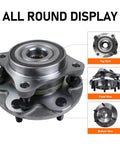 4WD Front Wheel Bearing And Hub Assembly For Toyota Tacoma 2005 To 2019, Toyota 4Runner 2003 To 2019, FJ Cruiser 2007 To 2014