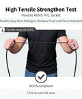 High tensile strength test of Beefy 15 Foot 12AWG Speaker Cable With One Quarter Inch TS To One Quarter Inch TS Gold Plated Tips