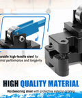 Close-up view of SDSNTE 2-In-1 Conduit Offset Bender For 1/2 Inch And Three Quarter EMT, showcasing durable high-tensile steel.