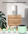 TR-8080 Air Purifier Replacement Filter 4 in 1 Filtration System With Pre Filter True HEPA Filter And Premium Activated Carbon