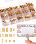 420 Piece Brass Threaded Inserts Set M2 M3 M4 M5 Heat Set Slotted Inserts for Electronics, Machinery, and 3D Printing Projects, Easy Install Assortment Kit for DIYers.