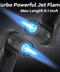 Portable Butane Torch For Cooking And Grilling With Big Jet Flame Refillable Mini Blow Torch emitting blue flame